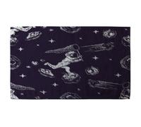 Benjamin Tate Design Astronaut Catches A Comet Soft Bath Towel in Green Benjamin Tate Design Green