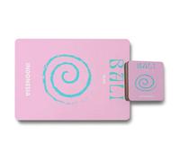 Benjamin Tate Design Bali Bliss Indonesia Placemats And Coasters Set With Wood Base Premium Print Technology