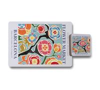 Benjamin Tate Design Barcelona Flower Market Placemat Coaster Set Elite