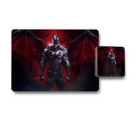 Benjamin Tate Design Batman Demon Wings Themed Placemat And Coaster Set For Fans
