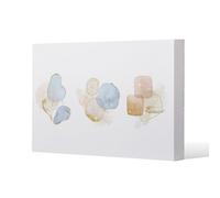 Benjamin Tate Design Beige Watercolor Illustration & Elements Slim Style Canvas Print 20X30Cm , 15mm Slim Real Wood.