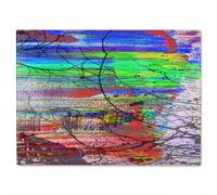 Benjamin Tate Design Big Ben & Trees Painted Glass Chopping Board in Natural Benjamin Tate Design Natural