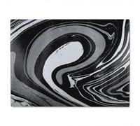 Benjamin Tate Design Black Marbled Paint Glass Chopping Boarddesigner Style