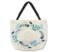 Benjamin Tate Design Blue Leaves Frame Tote Bat Designer Style