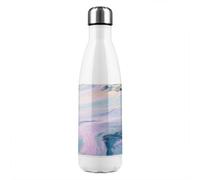 Benjamin Tate Design Blue & Pink Marble Stainless Steel Bottle Designer Style