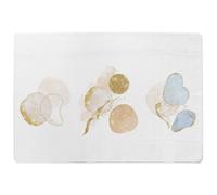 Benjamin Tate Design Blue, White, Beige Watercolor Illustration & Elements Designer Rug in Natural | Size: Large Benjamin Tate Design Natural Large