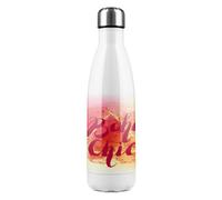 Benjamin Tate Design Boho Chic Lettering Stainless Steel Bottle Designer Style