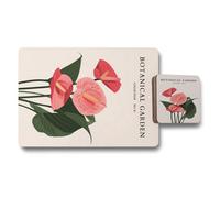 Benjamin Tate Design Botanical Garden Placemat And Coaster Set From The Designer Artwork Collection Limited Edition 12 Piece