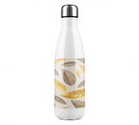 Benjamin Tate Design Botanical Gold And Purple Leaf Stainless Steel Bottle Designer Style