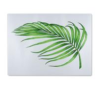 Benjamin Tate Design Botanical Leaf Glass Chopping Board in Natural Benjamin Tate Design Natural