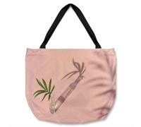 Benjamin Tate Design Botanical Leaf On Pink Designer Tote Bat Designer Style