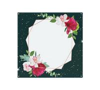 Benjamin Tate Design Bright Flowers Dark Splash Back Designer Style