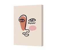 Benjamin Tate Design British Handmade Contemporary Abstract Face Canvas Print