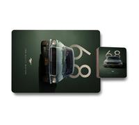 Benjamin Tate Design Bullitt Mustang Collection Placemat And Coaster Set 1968 Artwork Wood Bottom Limited Edition