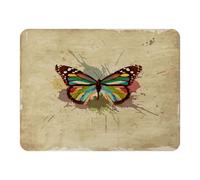 Benjamin Tate Design Butterfly & Paint Splats Blanket in Natural | Size: 120 cm x 150 cm Benjamin Tate Design Natural 120 cm x 150 cm