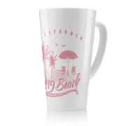 Benjamin Tate Design Cali Long Beach Latte Mug, Stunning Designer Mug Fit For Any Home, Treat Yourself Or A Loved One