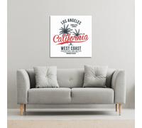 Benjamin Tate Design Cali West Coast (Canvas Print) / 114 x 114 x 4cm in Natural | Size: 114 x 114 x 4 cm Benjamin Tate Design Natural 114 x 114 x 4 cm