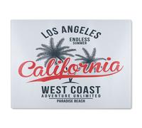 Benjamin Tate Design Cali West Coast Glass Chopping Board in Natural Benjamin Tate Design Natural