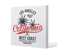 Benjamin Tate Design Cali West Coast Slim Style Canvas Print 90X90Cm , 15mm Slim Real Wood.