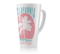 Benjamin Tate Design California Surfing Latte Mug, Stunning Designer Mug Fit For Any Home, Treat Yourself Or A Loved One