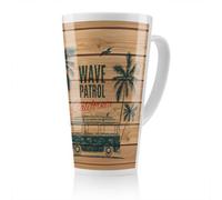 Benjamin Tate Design California Wave Patrol Latte Mug, Stunning Designer Mug Fit For Any Home, Treat Yourself Or A Loved One