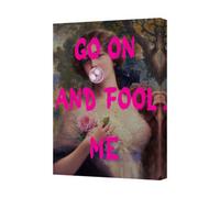 Benjamin Tate Design Canvas Wall Art Go On And Fool Me Vintage Portrait Print