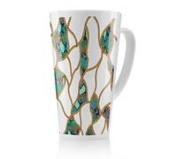 Benjamin Tate Design Chains & Snake Skin Latte Mug, Stunning Designer Mug Fit For Any Home, Treat Yourself Or A Loved One