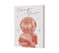 Benjamin Tate Design Chase Your Dreams Contemporary Canvas Art Print With Disco Ball Head
