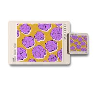 Benjamin Tate Design Chelsea Placemat Coaster Set Wood Bottom Designer Artwork Exclusive Limited Edition Home Accessory