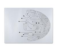 Benjamin Tate Design Circuit Technology Glass Chopping Boarddesigner Style