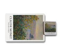 Benjamin Tate Design Claude Monet Placemat And Coaster Set With Wood Bottom In Trend Designer Artwork Limited Edition
