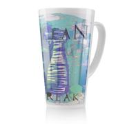 Benjamin Tate Design Clean Freak Blue Latte Mug, Stunning Designer Mug Fit For Any Home, Treat Yourself Or A Loved One