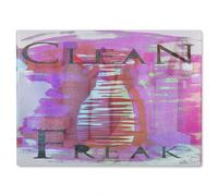 Benjamin Tate Design Clean Freak Glass Chopping Board in Natural Benjamin Tate Design Natural