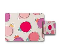 Benjamin Tate Design Colorful Christmas Ornaments Placemat And Coaster Set