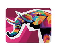 Benjamin Tate Design Colorful illustration of Elephant head in WPAP style Designer Blanket in Natural | Size: 120 cm x 150 cm Benjamin Tate Design Natural 120 cm x 150 cm
