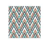 Benjamin Tate Design Coloured Geometric Zig Zag Splash Back in Natural Benjamin Tate Design Natural