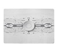 Benjamin Tate Design Concept With Various Technology Elements Rug in Natural | Size: Large Benjamin Tate Design Natural Large