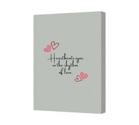 Benjamin Tate Design Contemporary Canvas Wall Art Print Heartbeat Rhythm Of Love