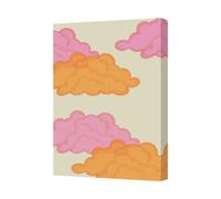 Benjamin Tate Design Contemporary Cloud Canvas Art Print With Deep Wooden Frame Handmade In Uk