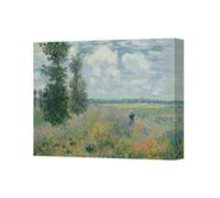 Benjamin Tate Design Contemporary Field Landscape Canvas Print Handmade Uk With Deep Wooden Frame