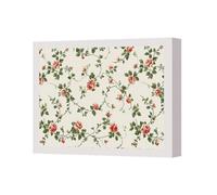 Benjamin Tate Design Contemporary Floral Canvas Art Print On Deep Wooden Frame