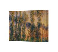 Benjamin Tate Design Contemporary Forest Canvas Art Print With Deep Wooden Frame