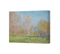 Benjamin Tate Design Contemporary Landscape Canvas Art Print With Deep Wood Frame Uk Handmade