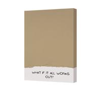 Benjamin Tate Design Contemporary What If It All Works Out Canvas Print For Modern Homes