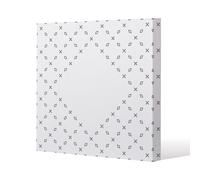 Benjamin Tate Design Crosses & Diamonds (Canvas Print) / 101 x 101 x 4cm in Natural | Size: 101 x 101 x 4 cm Benjamin Tate Design Natural 101 x 101 x 4 cm