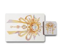 Benjamin Tate Design Crystal Print Placemat And Coaster Set Limited Edition