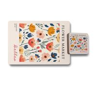 Benjamin Tate Design Dallas Flower Market Collection Placemat Coaster Set Limited Edition 14 With Wood Backing