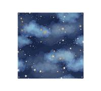 Benjamin Tate Design Dark Blue Sky With Gold Foil Constellations Splash Back Designer Style