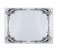 Benjamin Tate Design Decorative Border Glass Chopping Board