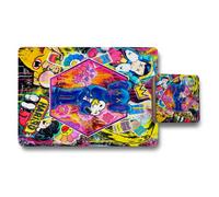 Benjamin Tate Design Designer Art Placemat Coaster Set Wood Bottom From The Artistry Collection Exclusive Edition